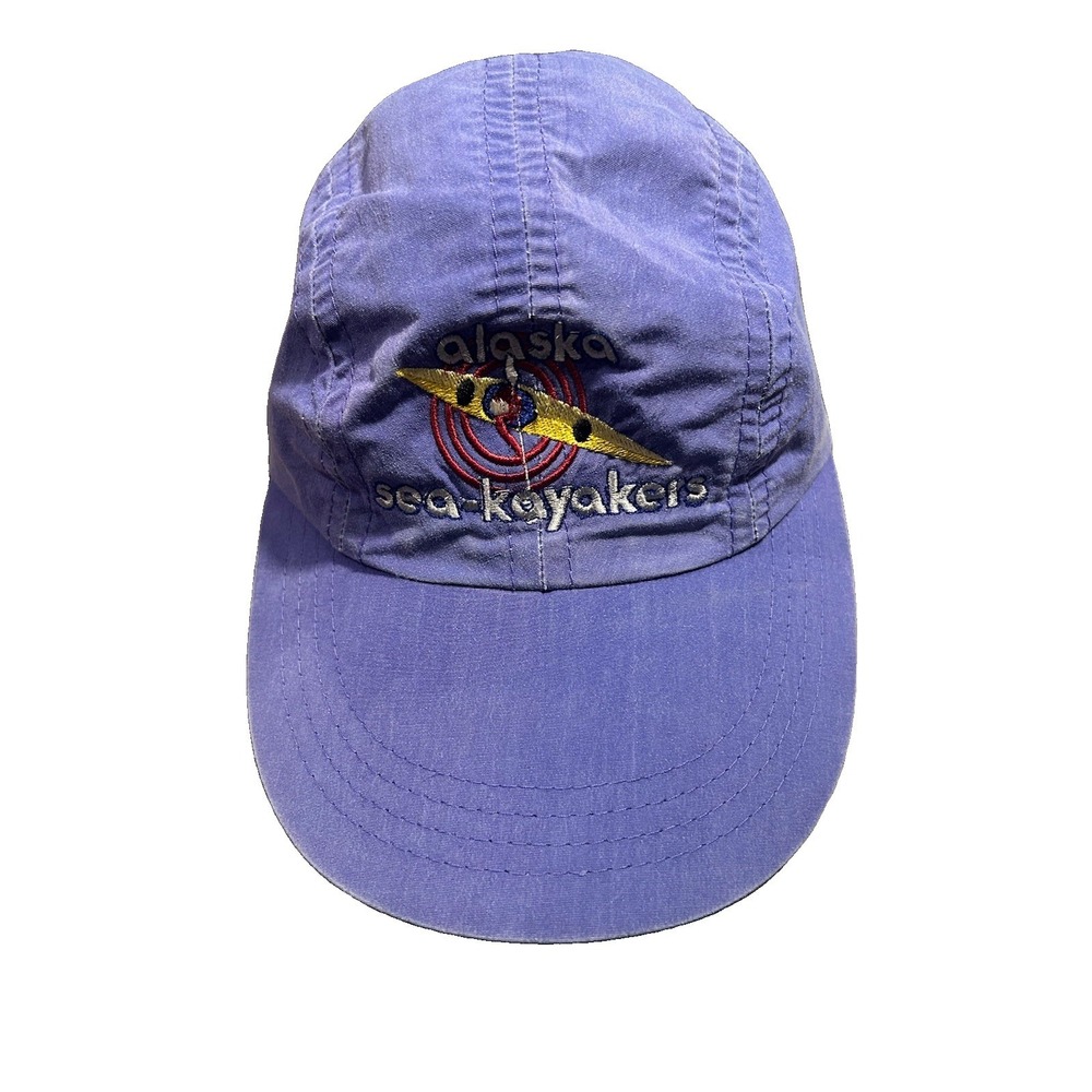 Vintage Alaska Sea Kayakers Outfitters Imperial Made In USA Purple Adjustable
